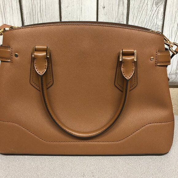 Michael Kors Saffiano Leather Medium Satchel EUC  ** - Picture 7 of 11